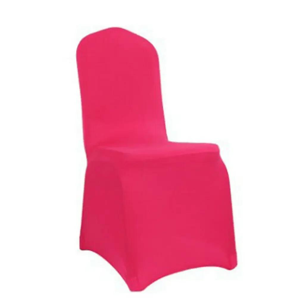Capa para cadeira, de elastano, da moda, para cadeiras de casamento, banquetes, jantar, festa, cozinha, cobertura elástica, cores lisas - Image 1