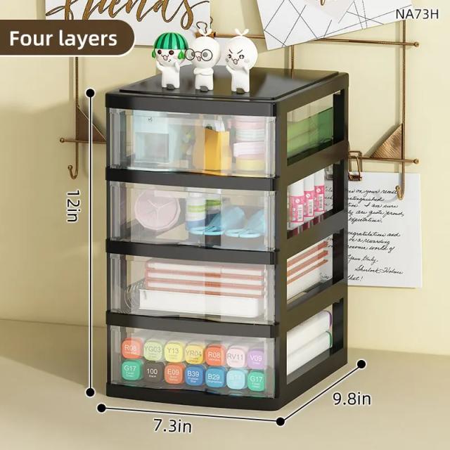 Organizador Multifuncional para Mesa: Armário de Armazenamento Tipo Gaveta para Escritório, Cosméticos e Papelaria
