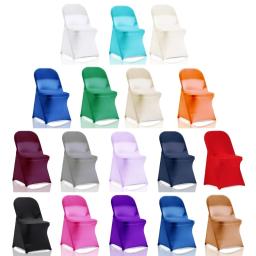 Capa para cadeira elástica para cadeira dobrável para decoração de festa de ano novo - Image 1