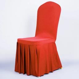 Capas para cadeiras de festa de casamento com saia, capa para jantar em casa, assento para festa, hotel, banquete, sala de jantar, lavável e grosso - Image 3