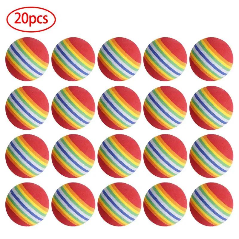 Bola interativa Rainbow EVA para gato e cachorro, Bolas de treinamento, Mastigação, Chocalho Scratch, Pet Toys Supplies - Image 1