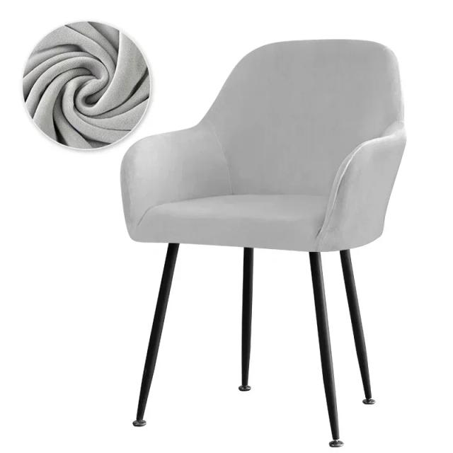 Capa para Poltrona de Veludo Elástico, Slipcovers para Cadeiras de Jantar com Encosto Alto, Tampas Removíveis para Rockers - Ideal para Casa, Hotel e Escritório