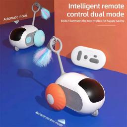 Automático Movendo Controle Remoto Carro de Brinquedo para Cães e Gatos, Jogo Interativo, Treinamento Pet Supplies, Brinquedo Gato Inteligente - Image 2