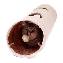 Canal de pelúcia dobrável para gato de estimação, camurça dobrável, brinquedo educativo, inverno quente, brinquedos interativos, Cat Supplies, 25x120cm - Image 1