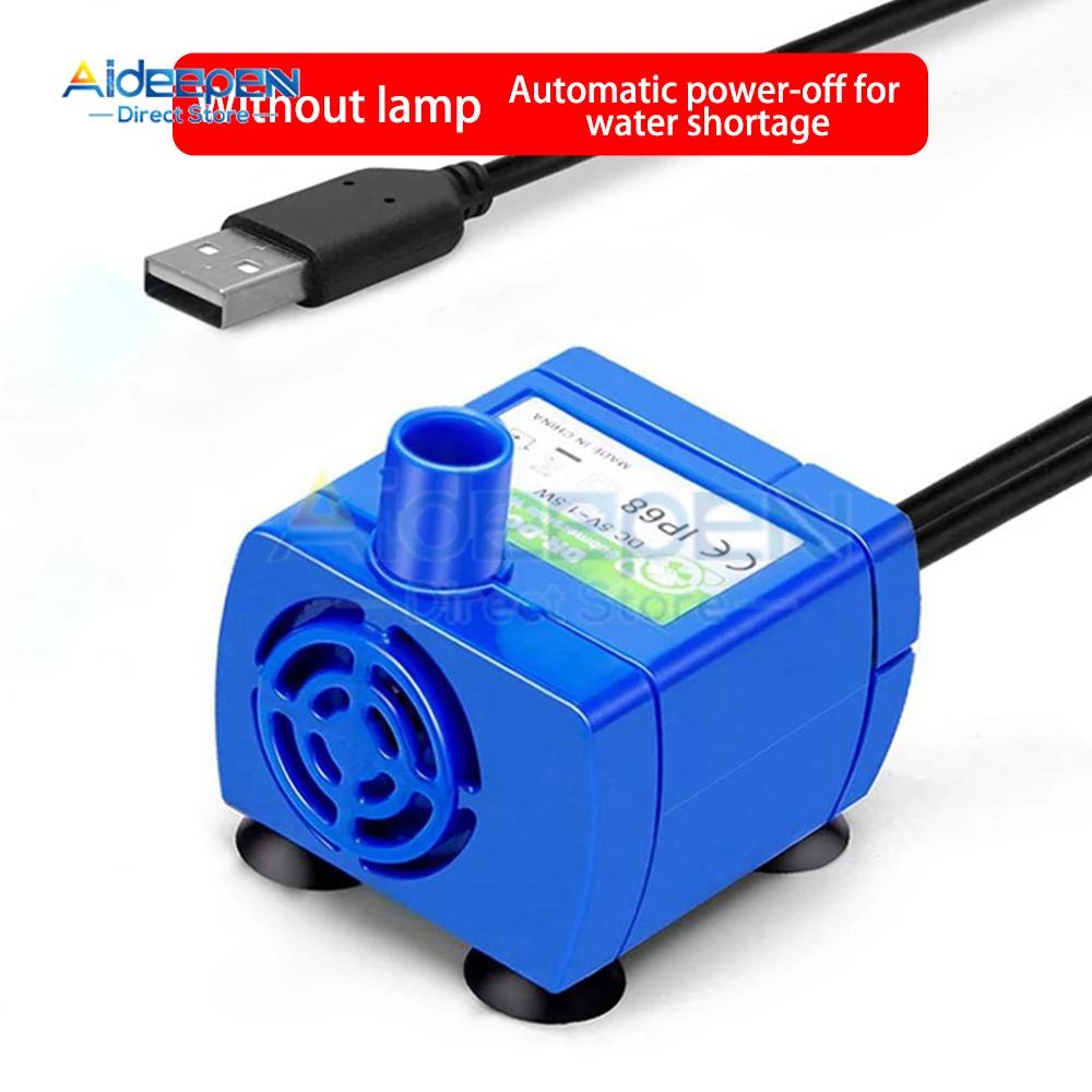 Bomba de água com luz LED para animais, bebedouro, substituto do motor para cães e gatos, distribuidor de água, acessórios para animais, DC 5V - Image 1