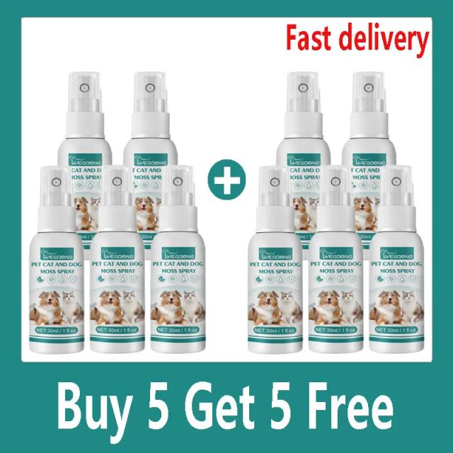 Spray Rápido e Prático para Tratamento de Pulgas, Piolhos e Carrapatos em Cães e Gatos - 30ml de Saúde Animal
