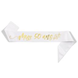Faixa de aniversário para mulher 18 20 30 40 50 60 th decoração de festa de aniversário (8*90cm) - Image 5