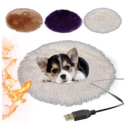 Gato do cão de estimação almofada aquecimento elétrico interface usb termostática corpo inverno mais quente esteira cama cobertor animais acessórios aquecedor - Image 1