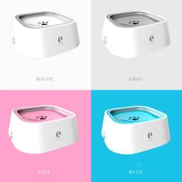 Bacia de flutuação plástica do gato da boca da bacia da água potável do abs do cão 1.5l não-molhando sem o distribuidor de água potável do derramamento bacia do cão - Image 2