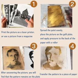 Impressão de tamanho grande em papel, resina monoprinting, placa gelli clara para arte artesanato, gel placa de impressão ferramentas, rápido frete grátis - Image 4