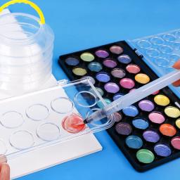 Conjunto de tinta aquarela lavável com pincel e paleta, não tóxico vibrante para crianças, adultos, iniciantes, artistas, 12, 28, 36 cores - Image 3
