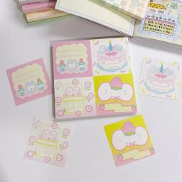 50 folhas kawaii retalhos bloco de notas scrapbook material de papel diy artes artesanato para fazer lista acessório escritórios notas para notas - Image 1