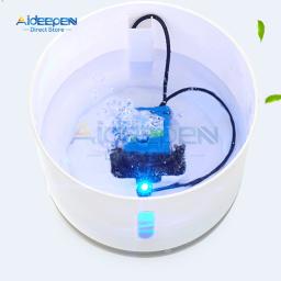 Bomba de água com luz LED para animais, bebedouro, substituto do motor para cães e gatos, distribuidor de água, acessórios para animais, DC 5V - Image 2