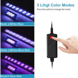 90-260v lâmpada de aquário 3 modo ajuste led fish tank clipe fino paisagismo iluminação ue aquático suprimentos para animais de estimação produtos - Image 6