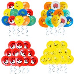 10/20/30 pçs pokemon látex balão fontes de festa pikachu festa balões para crianças festa de aniversário dcorations presente brinquedos - Image 1