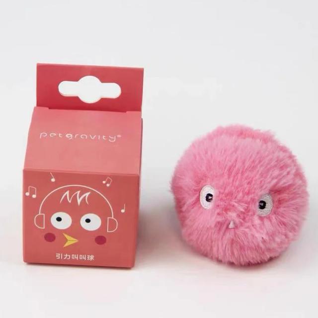 Bola Interativa Elétrica para Gatos com Catnip e Som - Brinquedo de Pelúcia para Treinamento Focado em Filhotes
