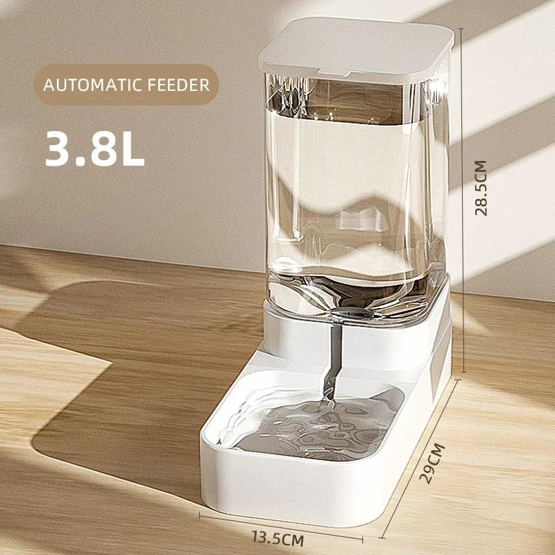 Tigela De Água De Alimentação Automática Transparente para Animais De Estimação, Alimentador De Cães E Gatos, Dispensador De Alimentos, Recipiente De Armazenamento, Cachorro E Gatinho Acessórios - Image 1