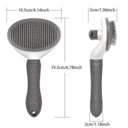 Pet cão escova gato pente auto limpeza pet removedor de pêlos escova para cães gatos grooming ferramentas animais de estimação desmatting pente cães acessórios - Image 6