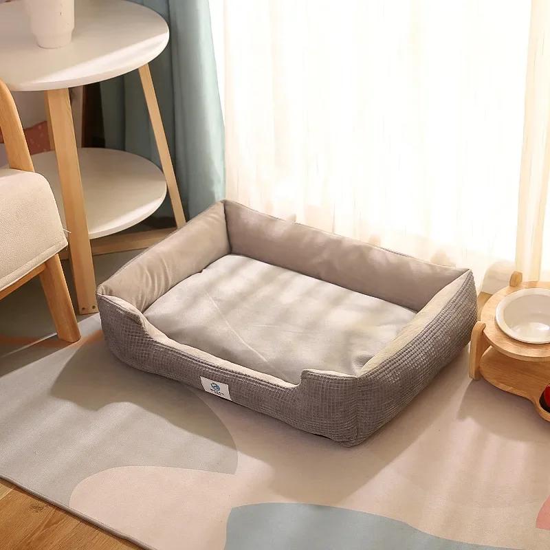 Colchão quente para dormir para animais de estimação, sofá-cama para cães grandes, ninho de animais, canil para cães pequenos e médios e grandes, cachorro e gatinho, tamanho grande - Image 1