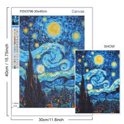 DIY 5D Art Diamond Painting Kit, Impressão Van Gogh, presente perfeito para Handmade Home Decor - Image 3
