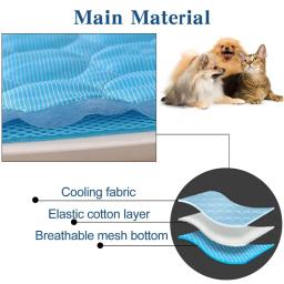 Esteira refrigerando lavável para cães, cobertor do sofá, cama respirável do animal de estimação, sofá, carro, pequeno, médio, grande, verão - Image 3