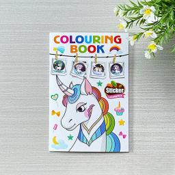 Etiqueta dos desenhos animados do unicórnio do arco-íris, Creative Graffiti Book, Livros de colorir infantis para crianças - Image 2