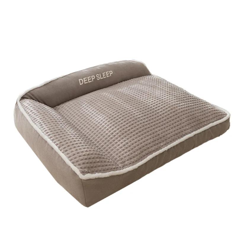 Cama de cachorro e gato antiderrapante, Canil para cães pequenos, Almofada quente para dormir, Suprimentos de cachorro macio lavado, Inverno, novo - Image 1