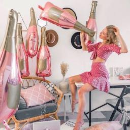 Balões grandes para adultos, decoração de festas de aniversário, adereços fotográficos, uísque, cerveja, champanhe, estilo de ano novo - Image 4
