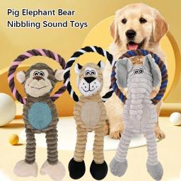 Brinquedos de dentição de pelúcia para animal de estimação, Brinquedos interativos dos desenhos animados para gato e cachorro, Fácil de limpar, Não perde cor - Image 2