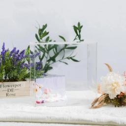 Caixa acrílica do cartão para a recepção, festa de aniversário do casamento, caixa do dinheiro, Desejando bem, festa de graduação, elegante grande, 10" - Image 5