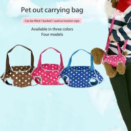 Mochila Transportadora Respirável para Cães e Gatos, Saco De Mão De Ombro, Saco De Viagem, Corda De Tração, Pet Carregando Suprimentos, Perna Para Fora - Image 2