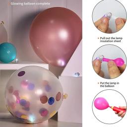 Colorido LED Flash Lights, Perfeito para balões, festas, casamentos, aniversários e mais, 50PCs Halloween e Thanksgiving Gift - Image 4