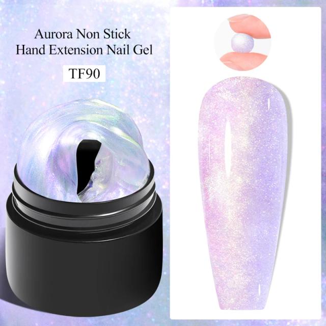 Esmalte Gel Antiaderente MEET ACROSS com Extensão para Unhas, Escultura Floral e Verniz Acrílico UV - 7ml