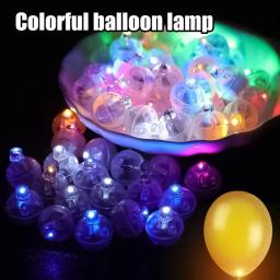 10/100 pçs mini led balão luzes coloridas piscando luminosa tumbler bola natal casamento festa de aniversário decoração suprimentos - Image 3