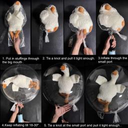 Grande Pescoço Largo Transparente Bolha Bobo Balões, Bouquet de Flores, Snack Gift Wrap para Casamento e Decoração de Festa de Aniversário, 5PCs, 10 PCs, 15PCs - Image 5