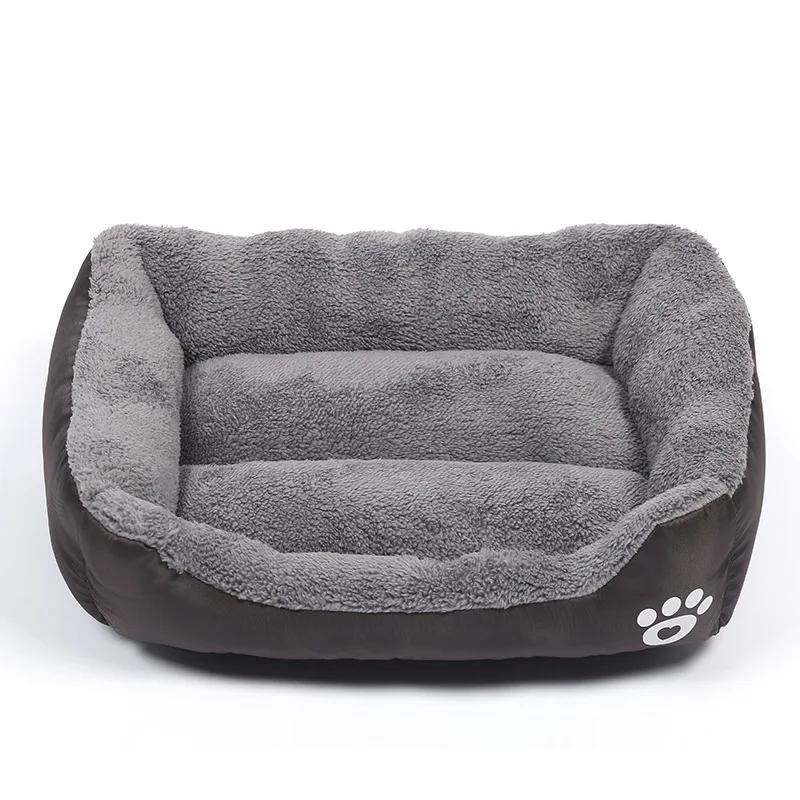 Canil quadrado de pelúcia para pet, tapete lavável gato, colchão impermeável, almofada grande, cães médios e grandes, artigos para animais, verão - Image 1