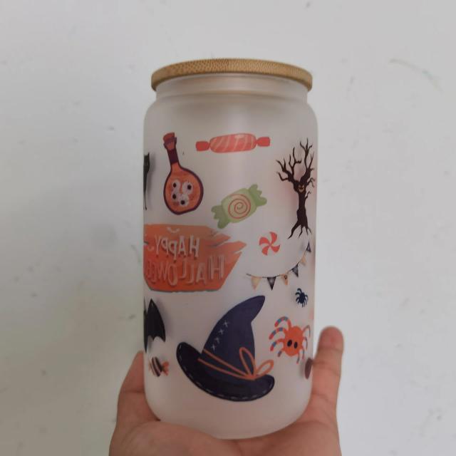 Copos de Vidro Borosilicato para Sublimação Térmica, 16oz, Ideais para Cerveja e Refrigerantes