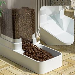 Tigela De Água De Alimentação Automática Transparente para Animais De Estimação, Alimentador De Cães E Gatos, Dispensador De Alimentos, Recipiente De Armazenamento, Cachorro E Gatinho Acessórios - Image 3
