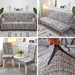 Capa elástica estampada para cadeira, grande, elástica, assento, cadeira de escritório, restaurante, banquete, hotel, decoração de casa - Image 5