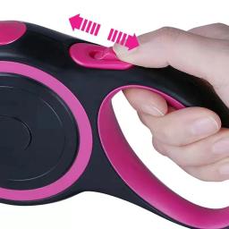 Trela grande retrátil para cães, corda reflexiva de nylon, pistas duráveis para animais, cães médios e grandes, 8m, 50kg - Image 5