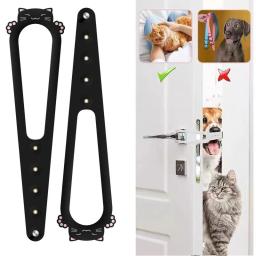 Ajustável plástico pet porta titular, Elastic Gate Lock, Flex trava cinta, impede que os cães de entrar, manter o cão fora - Image 2