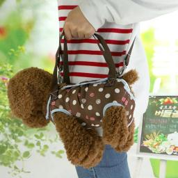 Mochila Transportadora Respirável para Cães e Gatos, Saco De Mão De Ombro, Saco De Viagem, Corda De Tração, Pet Carregando Suprimentos, Perna Para Fora - Image 5