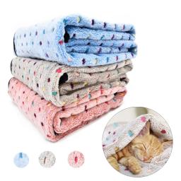 Cobertor macio e fofo para animais de estimação Padrão Dot, Cobertor quente aconchegante para gato, Cama de cães pequenos e grandes, Pet Shop, Bonito - Image 2
