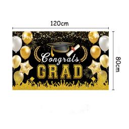 Pano de fundo para decoração de formatura, Banner, Tablecover, Balão para casa, Escola, Graduação, 2020 - Image 6