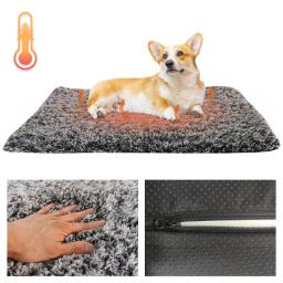 Tapete térmico auto-aquecido para gatos e cães pequenos, Aquecedor de animais espesso, Cobertor macio, Almofada quente, Gatos Indoor e Cães Pequenos - Image 1