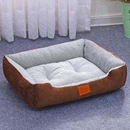 Animais de estimação grande cama do cão casa morna doces-colorido quadrado ninho pet canil para pequeno médio grandes cães gato filhote de cachorro mais tamanho cestas do cão - Image 6