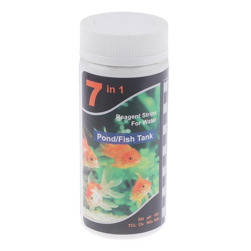 7in 1 aquário teste kit, água doce e água salgada lagoa teste tiras para aquário, água doce e água salgada, 1pc - Image 1