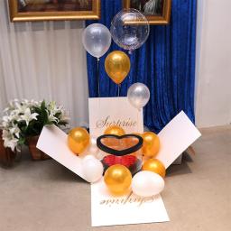 Doce caixa surpresa para casamento e festa de aniversário Caixas do Favor de Celebração, grande capacidade de armazenamento para casa, decoração dourada - Image 3