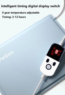 Smart Timing Temperature Control Almofada de aquecimento para cão, gato, cachorro, proteção sem energia, esteira quente elétrica, cama, impermeável, resistente à mordida - Image 6