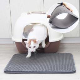 EVA Dupla Camada Cat Litter Mat, Tapete De Areia, Bacia do lixo do gato, EVA Pet Nest - Image 2